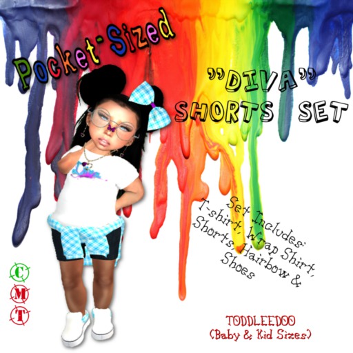 *PoCkEt-SiZeD* Diva Shorts Set 