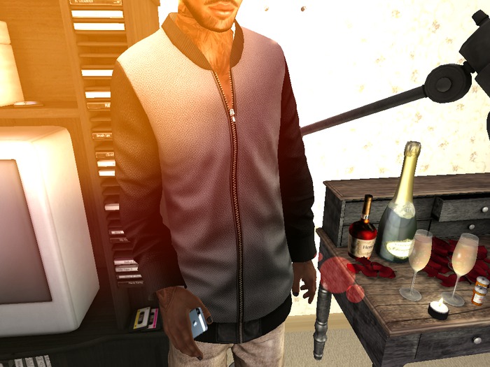 L A U - Grey Bomber Jacket