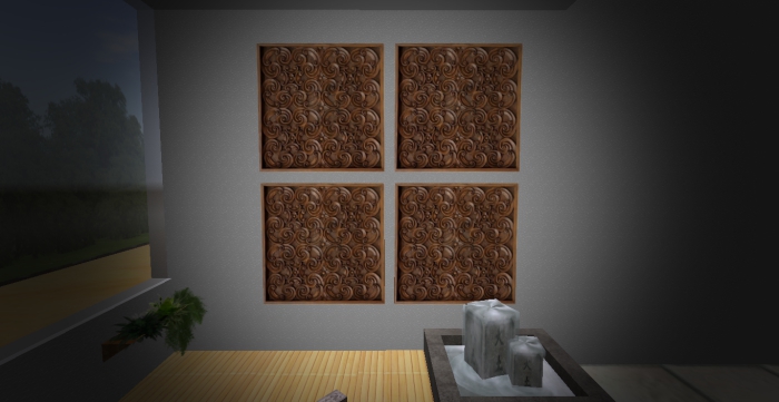 JL 4 Pictures Carved Wood rb