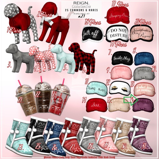 REIGN.- VIOLET SLEEP MASK- #16