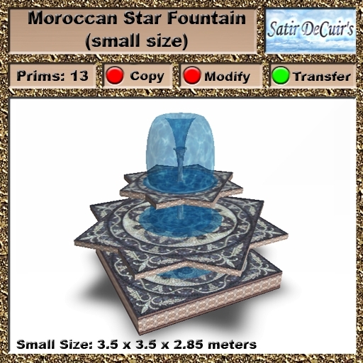 Moroccan Star Fountain (small size)