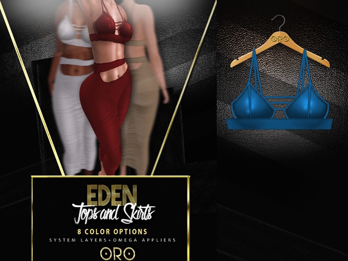 .ORO. Eden Top - Berry Blue -Shopping Hud (WEAR)
