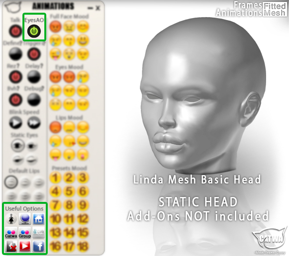 CATWA HEAD Linda [Basic Head]