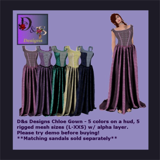 D&s Designs -Chloe Dress Hudded bag