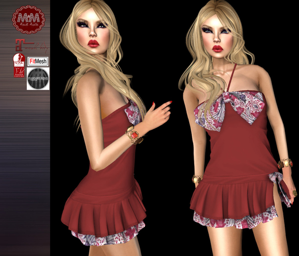 M&M-DRESS 29-RED