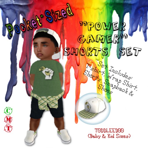 *PoCkEt-SiZeD* Power Gamer Shorts Set