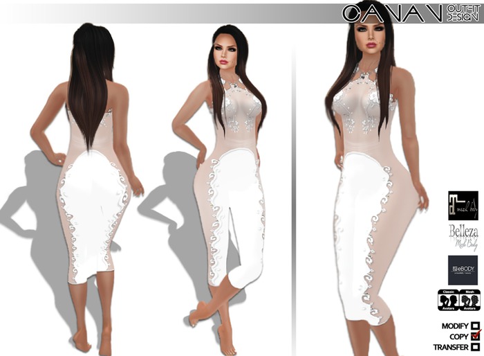 CANAN - Outfit 'CatWalk' White
