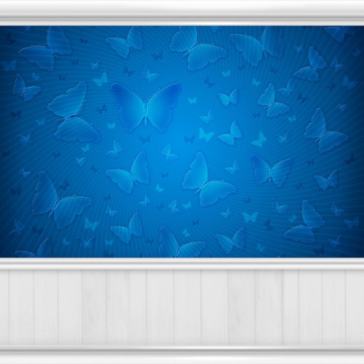 Blue Butterfly Panels