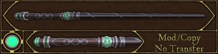 Dark Emerald Wand - crafted magic wand