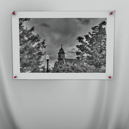 Danvers State Hospital Tower Black & White Oversized Photography Print