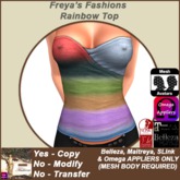 Freya's Fashions Rainbow Top