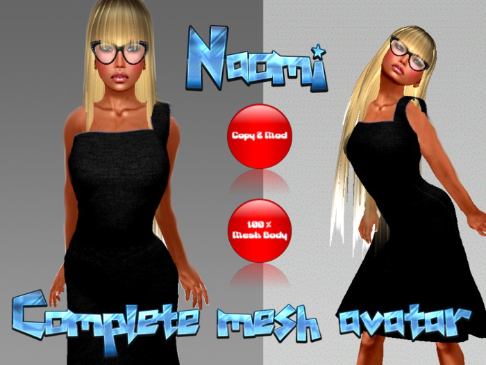 Mesh avatar complete ~ Naomi in nightdress ~ Promo