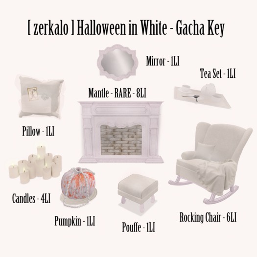 [ zerkalo ] Halloween in White - Pillow
