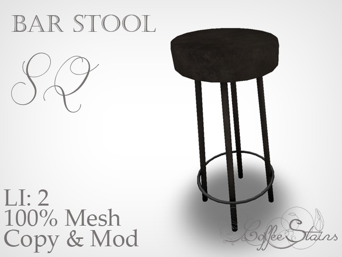 Coffee Stains - Bar Stool 'SQ'