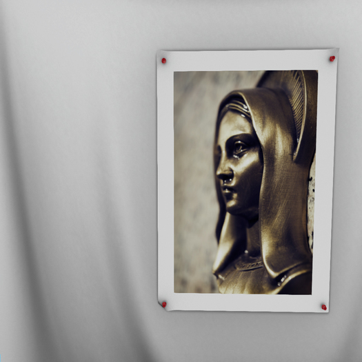 Golden Mary Cemetery Oversized Photography Print
