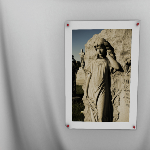 .:{Curio Creative}:. Oversized Print P - Gravestone Girl {box}