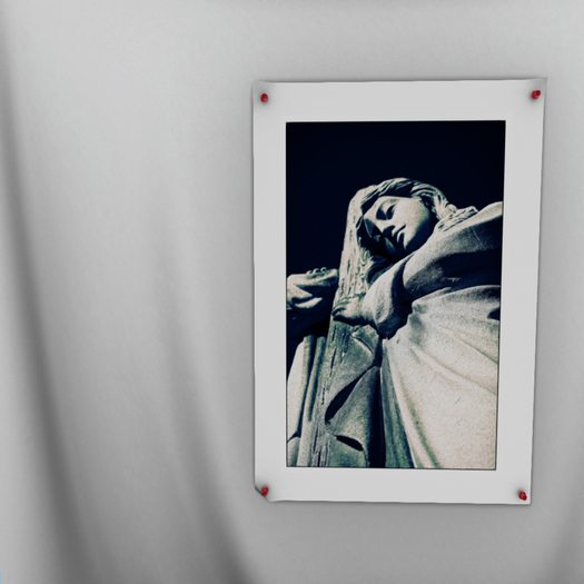  Looking Down Cemetery Oversized Photography Print