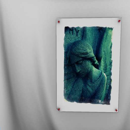 .:{Curio Creative}:. Oversized Print P - Teal Angel {box}