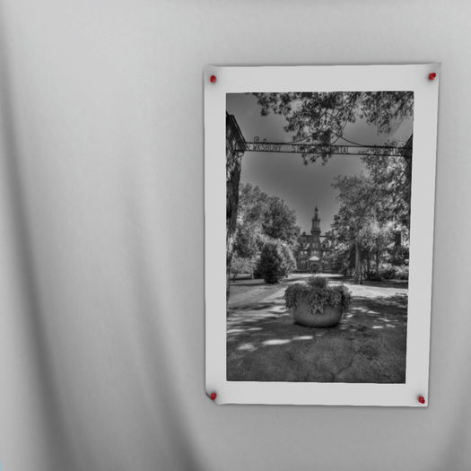 Tewksbury Hospital Administration Building (BW3) Oversized Photography Print