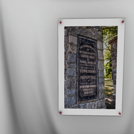 Tewksbury Hospital Sign Oversized Photography Print