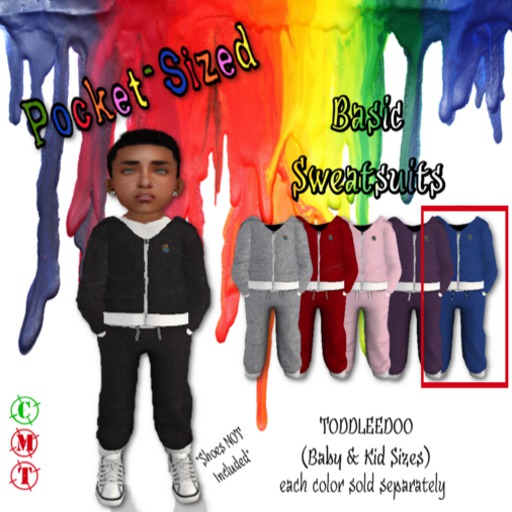 *PoCkEt-SiZeD* Blue Basic Sweatsuit
