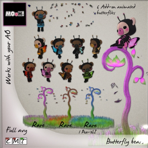 MOoH! Butterfly flower lamp 2 RARE