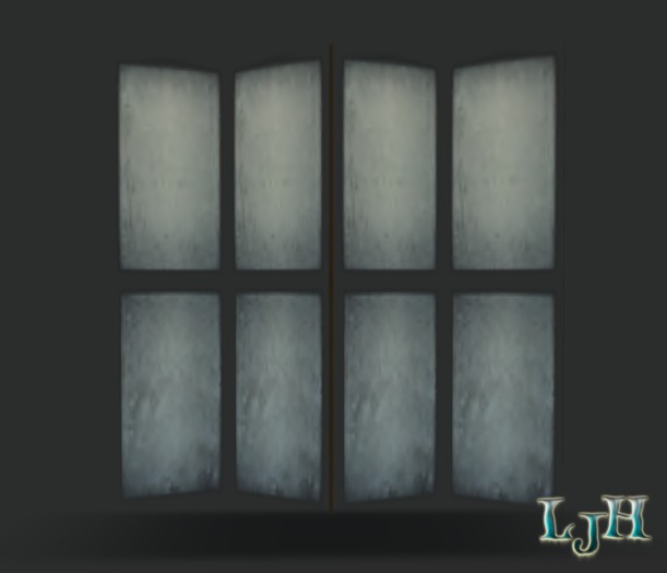 [LJH] Designs Japanese Style Privacy Screen - FROSTED PANEL
