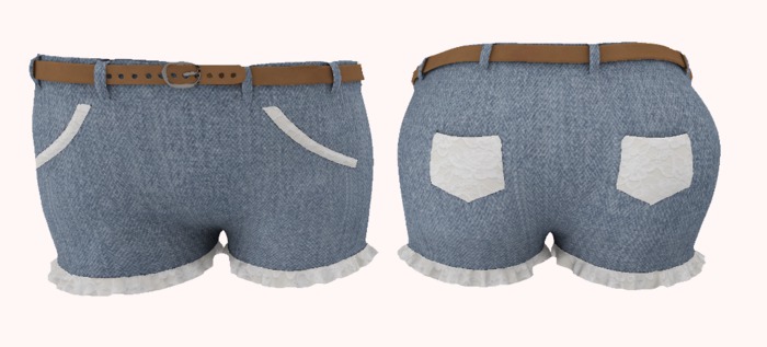 Candii Kitten - Ruffled Shorts TD Kid & Baby BLUE