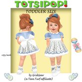 TOTSIPOP! Blue Garden Dress Toddler