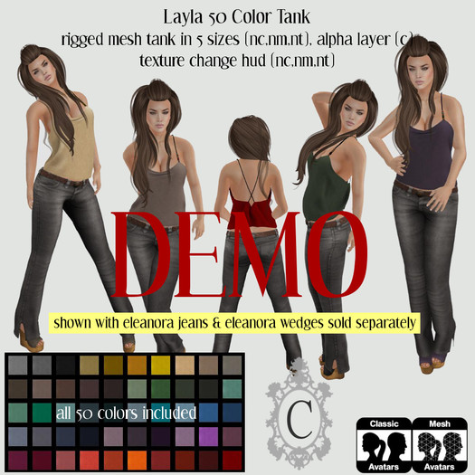 ::C S:: Layla 50 Color Tank DEMO