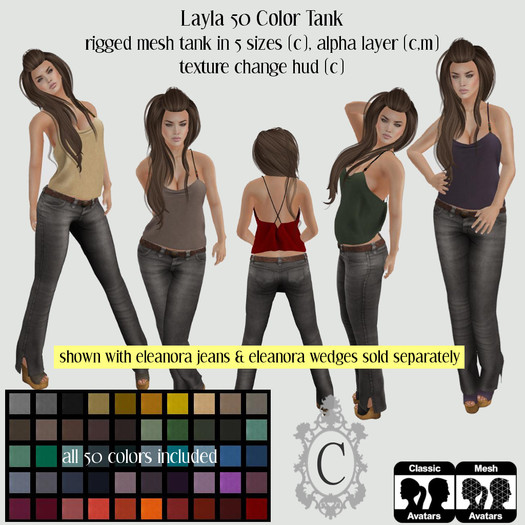 ::C S:: Layla 50 Color Tank