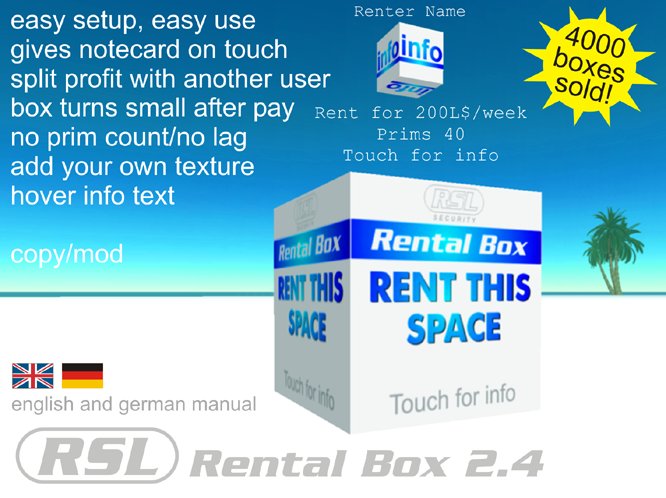 RSL Rental System 2.4 Rental Box