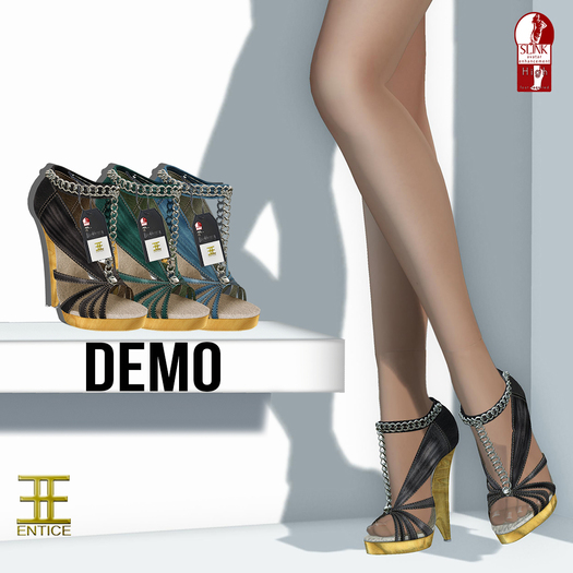 Entice - Rule the World Heels - SH/M/B - Pastel/Stripes DEMOS