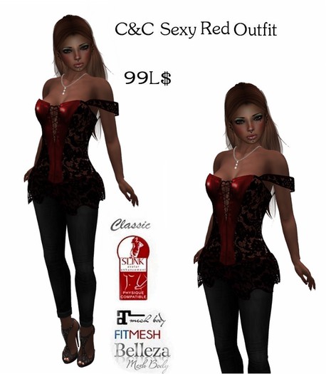 C&C Sexy Red Outfit