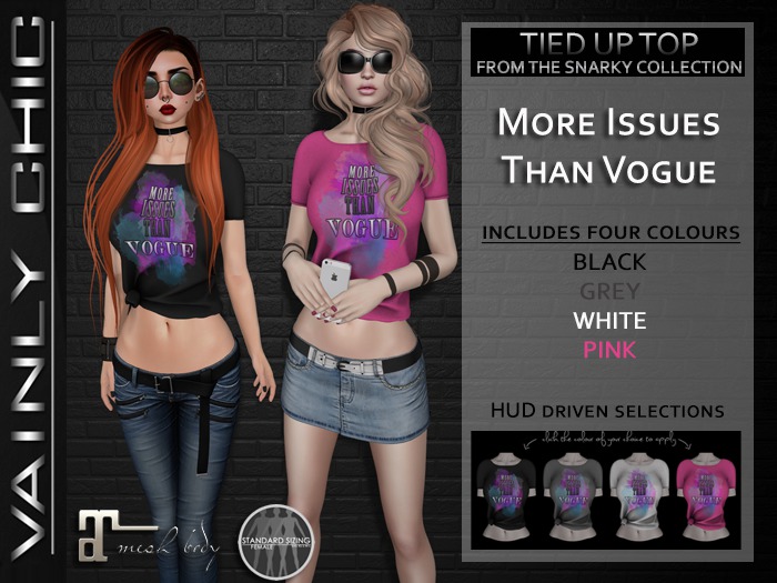 Vainly Chic - More Issues Than Vogue