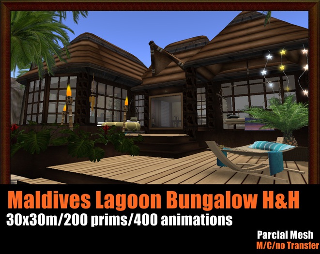 Maldives Lagoon Bungalow H&H  - BOXED