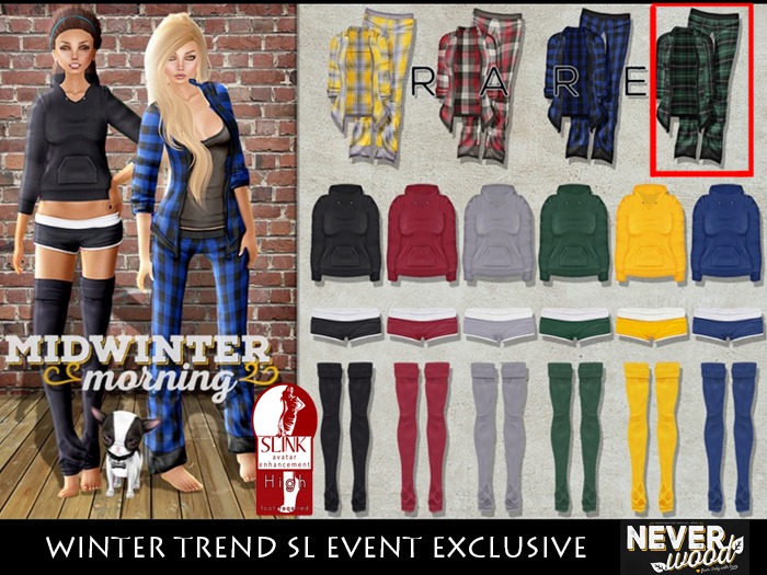 Neverwood //. Midwinter Morning PJ Set - Hunter - M RARE