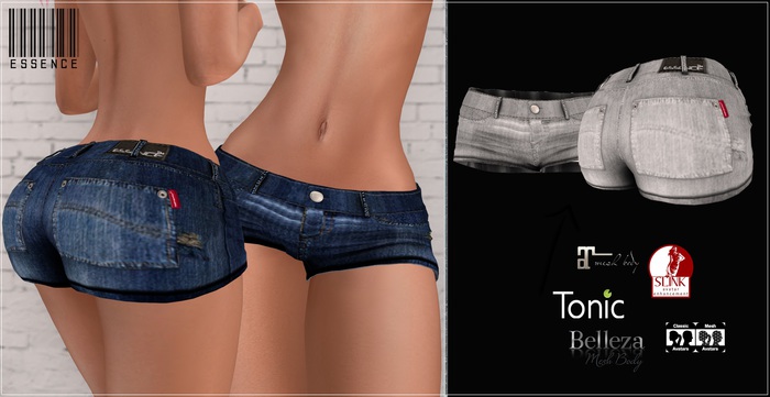 :ESSENCE:VANESSA Shorts LIGTH BLACK