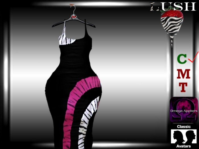 **LUSH**Spring maxi blk/pink