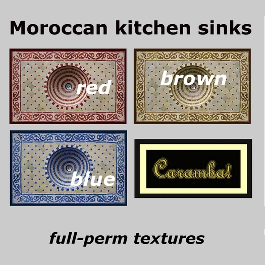 Moroccan kitchen sinks - texture pack 