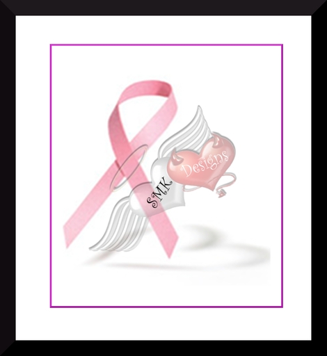 -smk-  Breast Cancer Awareness Framed Art Print