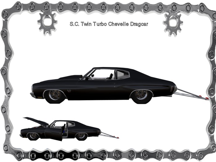 S.C. TWIN TURBO CHEVELLE DRAG CAR
