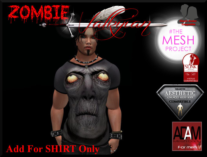 ~Valkyrian~ZOMBIE TSHIRT FITMESH (BOXED)