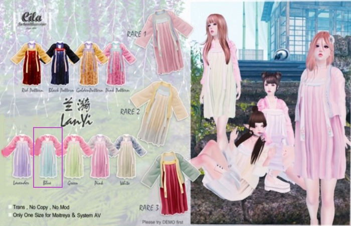 *Cila*LanYi Morden Han Chinese Dress Blue