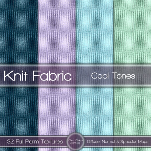 {L} Knit Fabric-Cool Tones