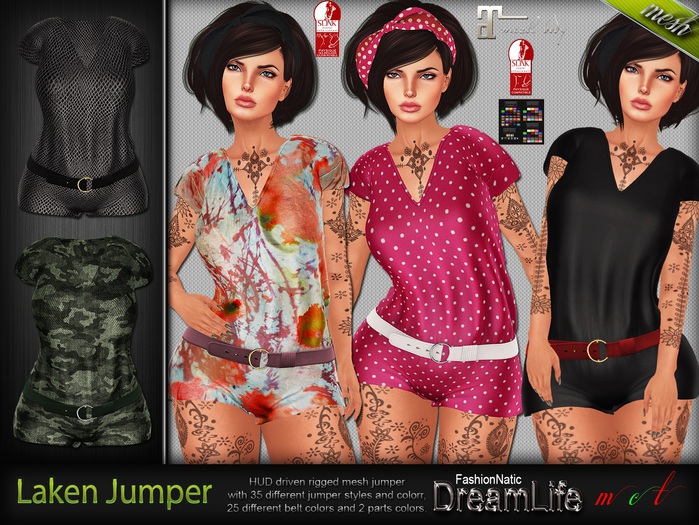 Laken Jumper - Maitreya Lara, Slink Physique Hourglass, Belleza Isis Freya Venus, TMP - DreamLife - FashionNatic