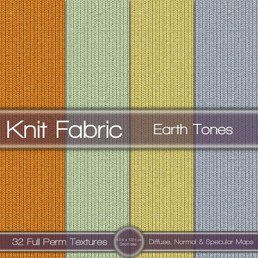 {L} Knit Fabric-Earth Tones