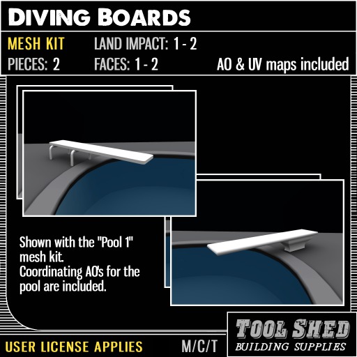 Tool Shed - Diving Boards Mesh Kit