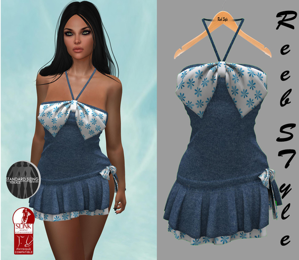 398-Reeb STyle Beril jeans Dres