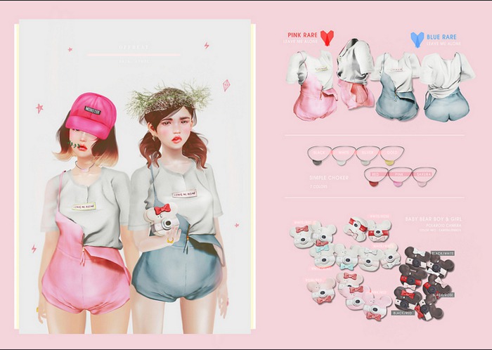 . offbeat . Sweet Honey : Baby Bear Girl BLACK/ROSE